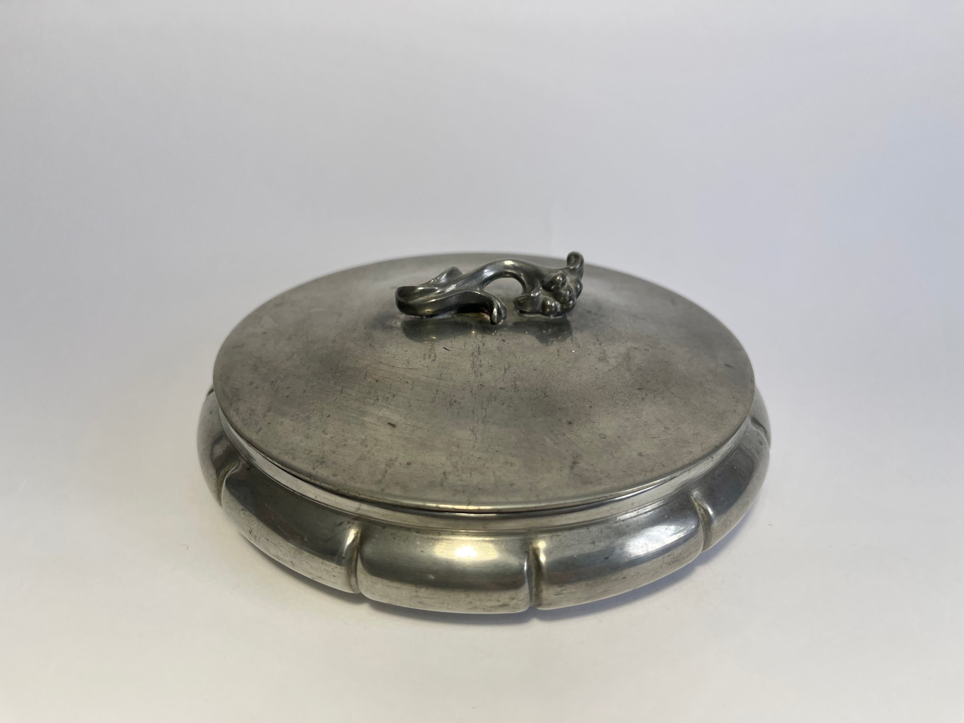 Pewter Jewellery Box by GAB Tenn 1938