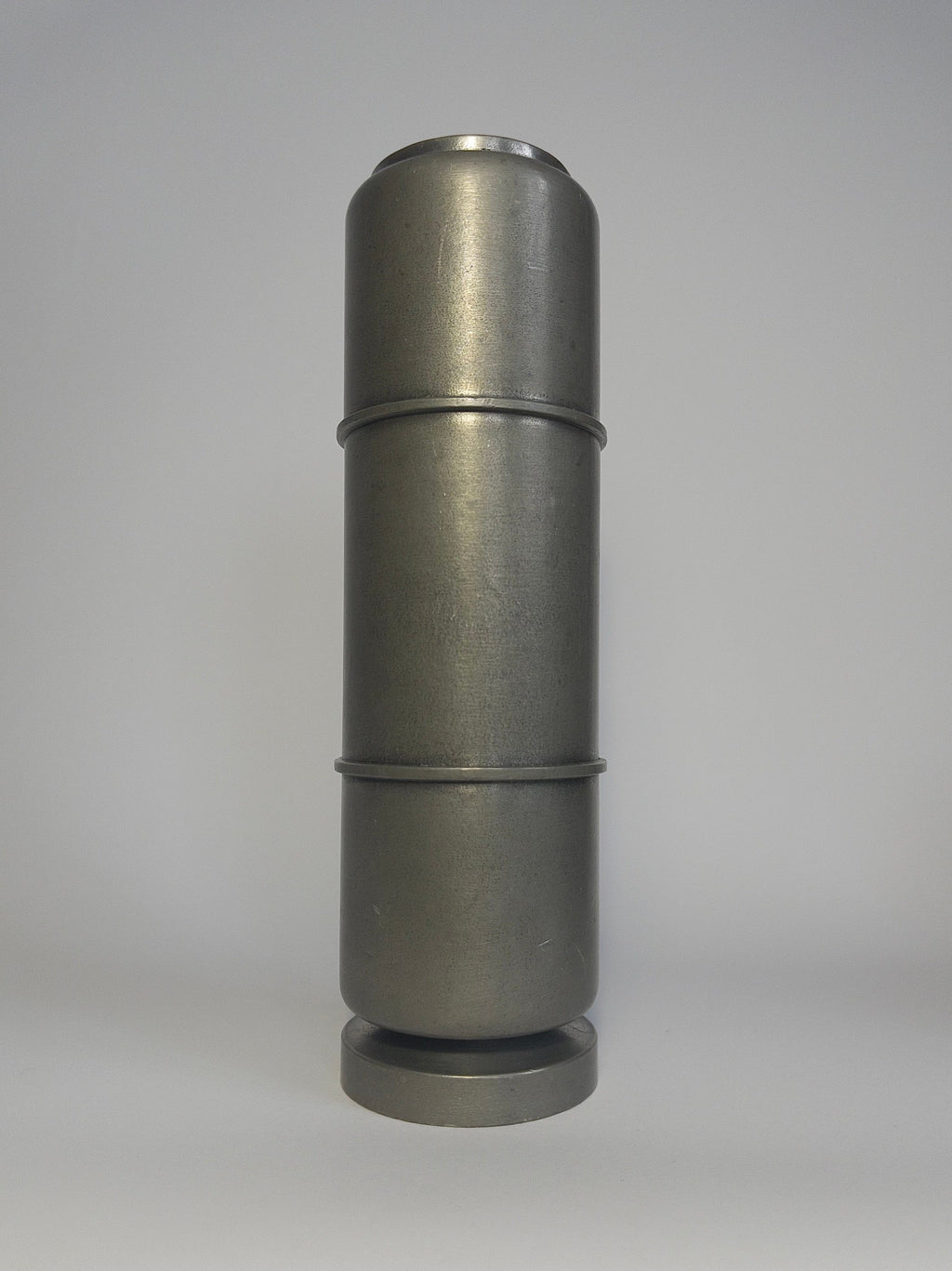 Pewter vase, functionalist design by Edvin Ollers 1960
