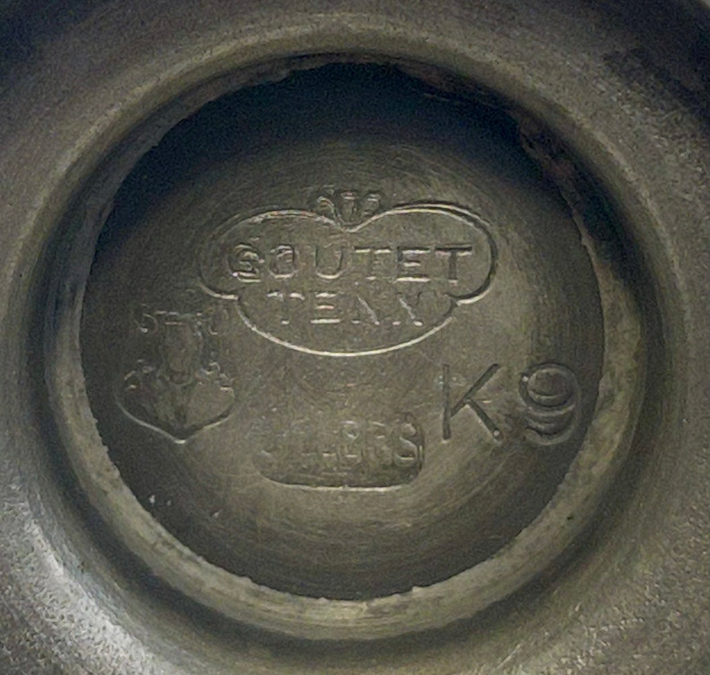 Pewter vase, functionalist design by Edvin Ollers 1960