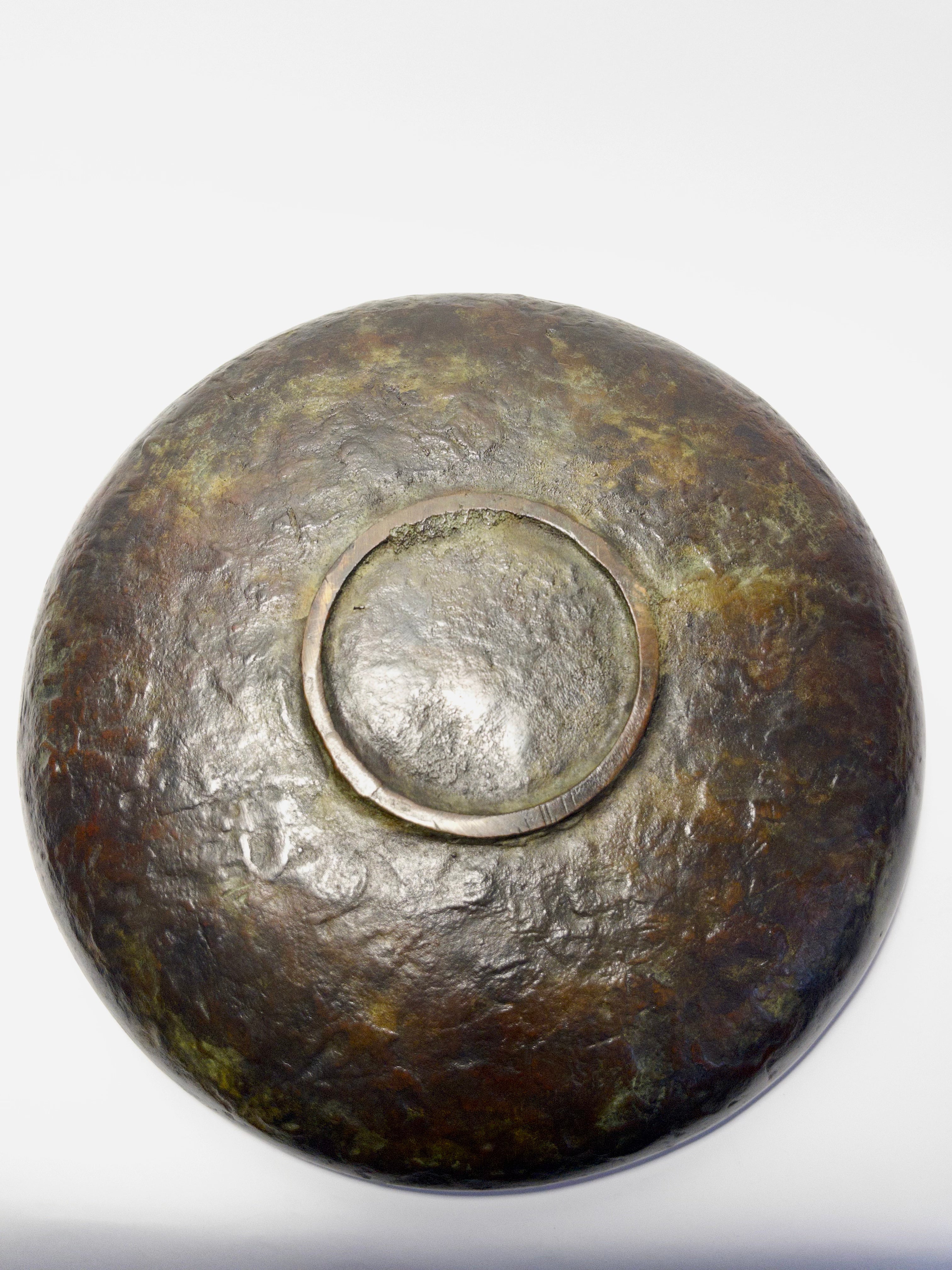 Danish Art Deco Bronze Dish with Equestrian Motif c.1930s-1940s