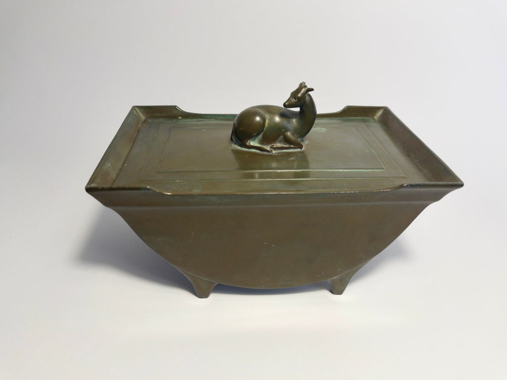 Casket or box designed by Just Andersen, cast in Disko metal, c.1920s-1930s