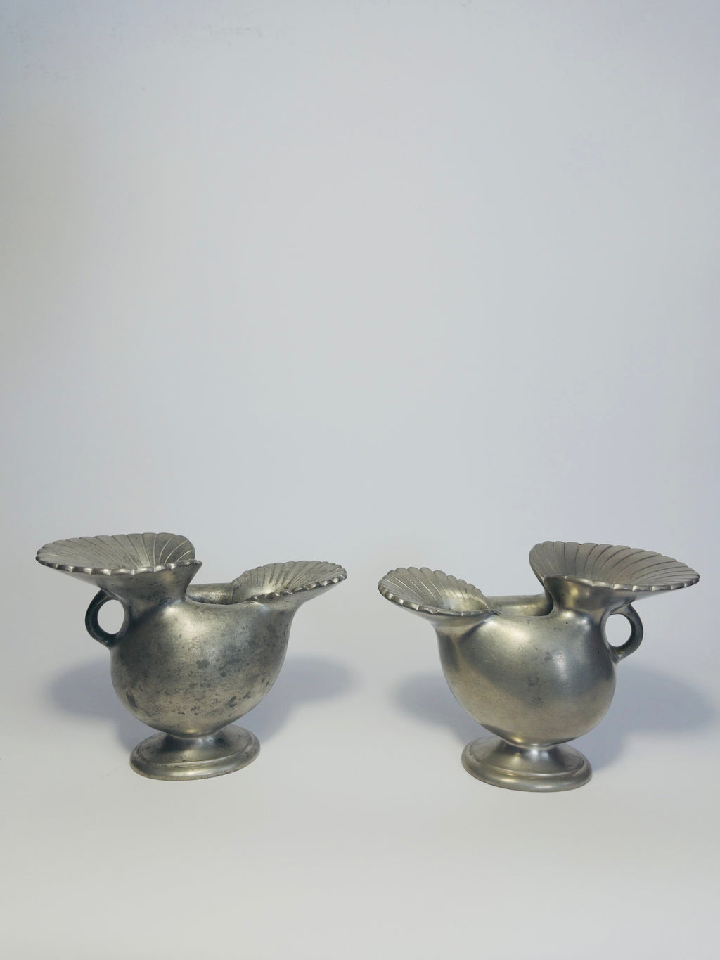 Set of two pewter vases by Just Andersen, Denmark, c.1920s-1930s