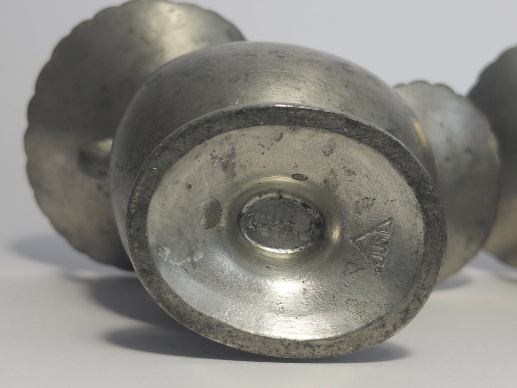 Set of two pewter vases by Just Andersen, Denmark, c.1920s-1930s