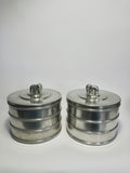 Two Pewter Boxes by Sylvia Stave for CG Hallberg, Sweden, 1931 and 1933
