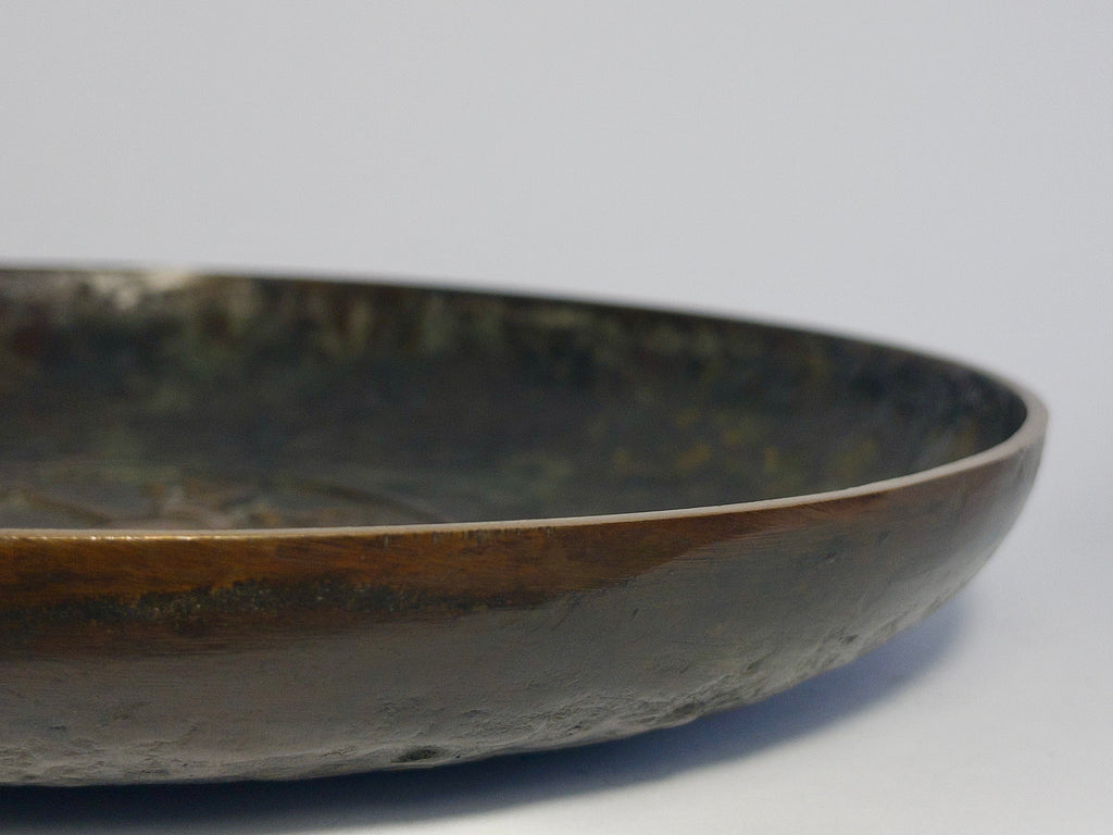 Danish Art Deco Bronze Dish with Equestrian Motif c.1930s-1940s