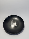 Isolit Dish with Silver Inlay of Deer, Perstorp, 1964