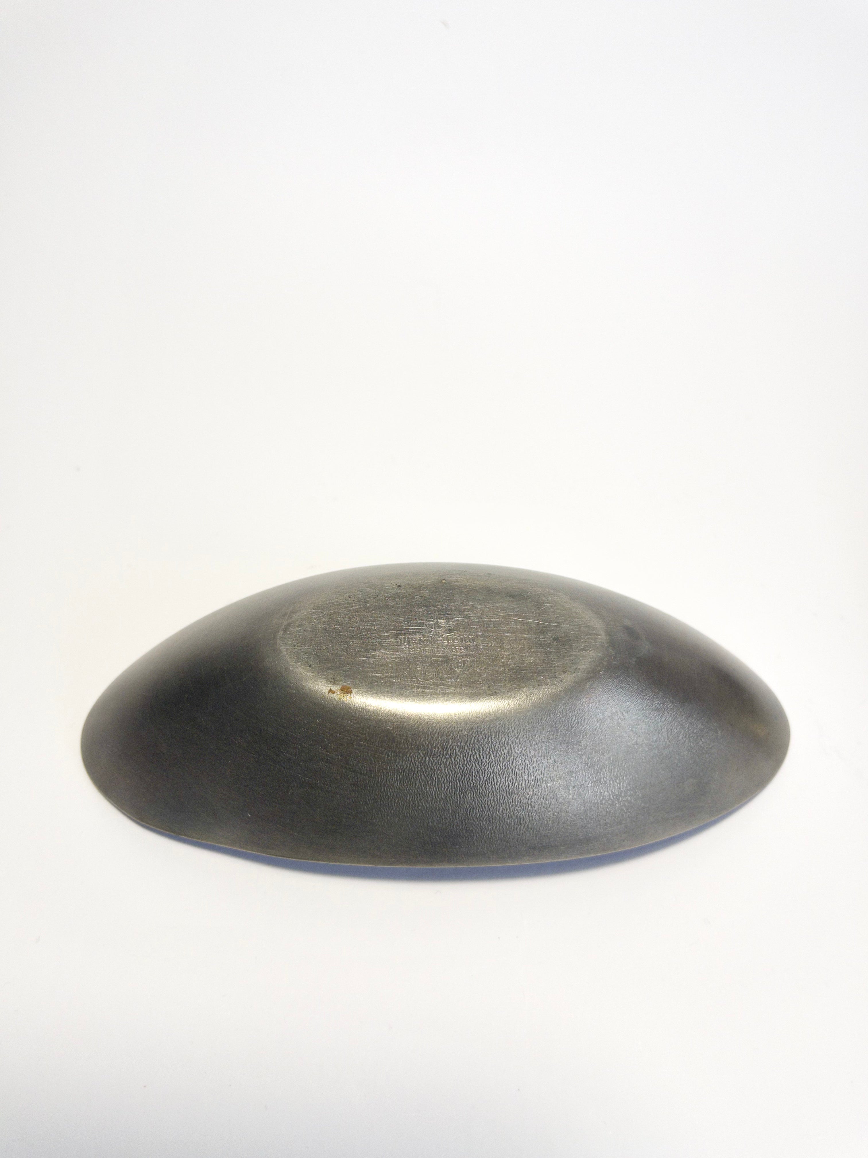 Set of two Ystad Tenn pewter bowls designed by Gunnar Ander 1964
