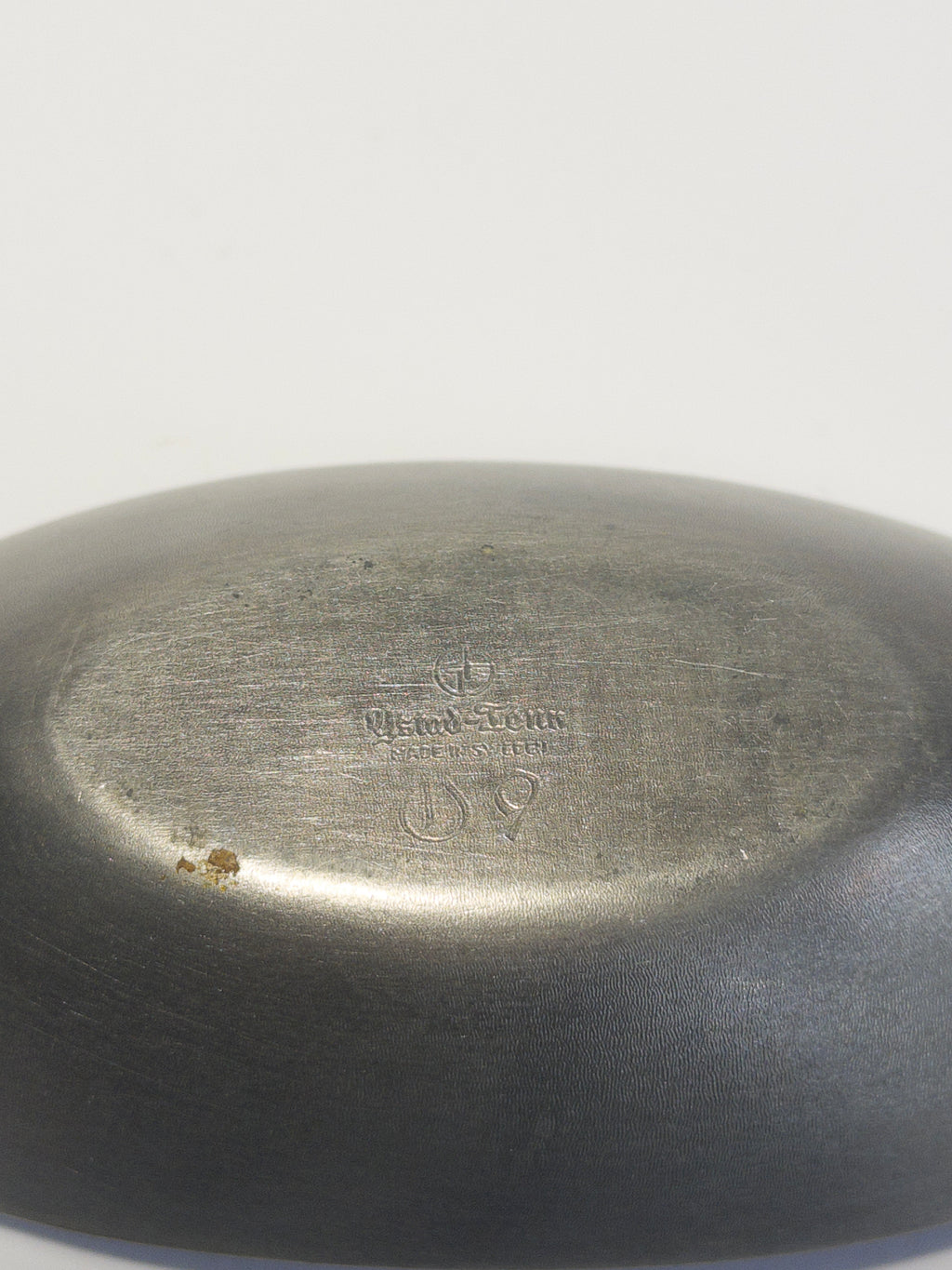 Set of two Ystad Tenn pewter bowls designed by Gunnar Ander 1964