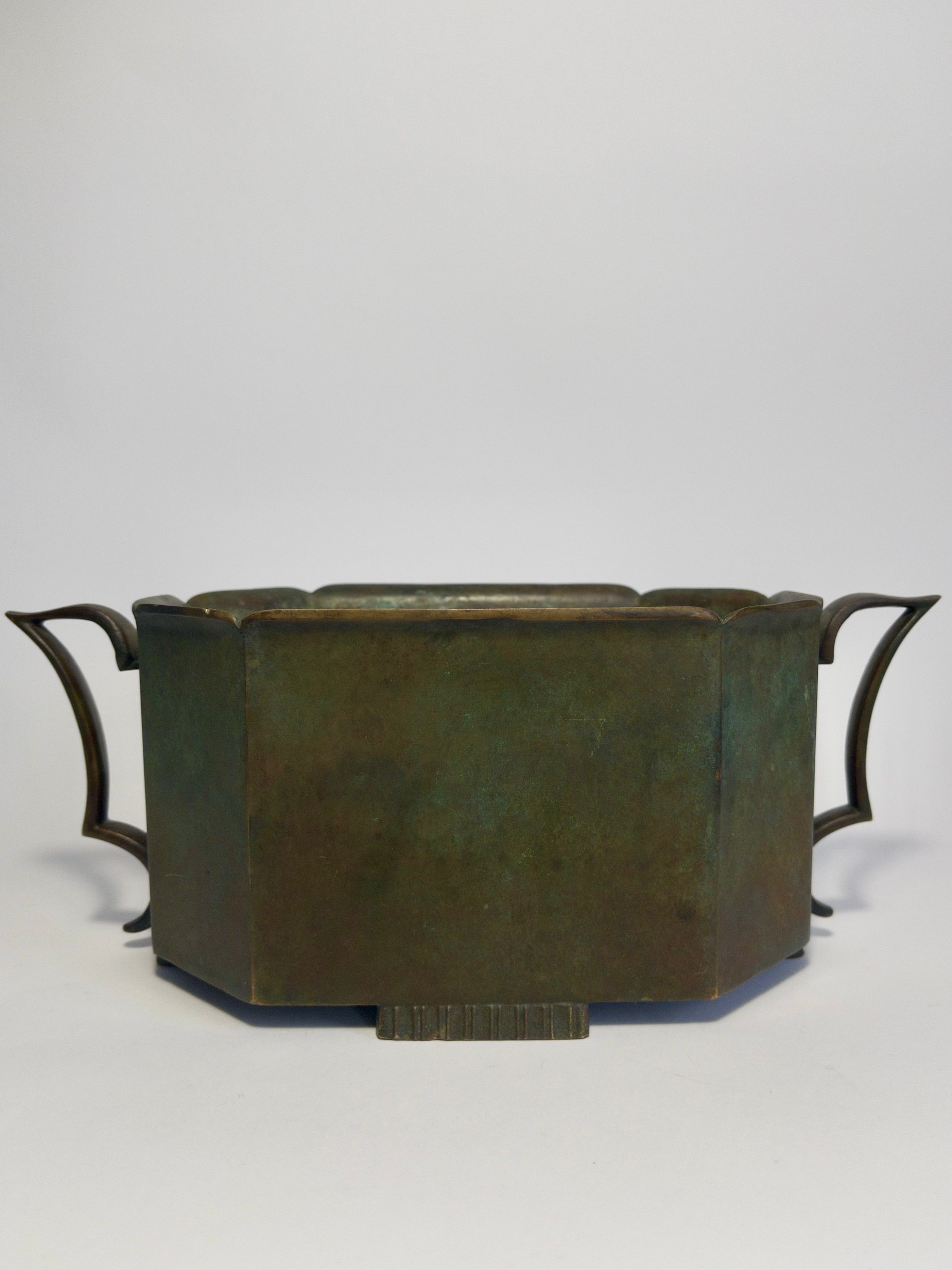 GAB Bronze Jardiniere c.1930s, designed by Just Andersen