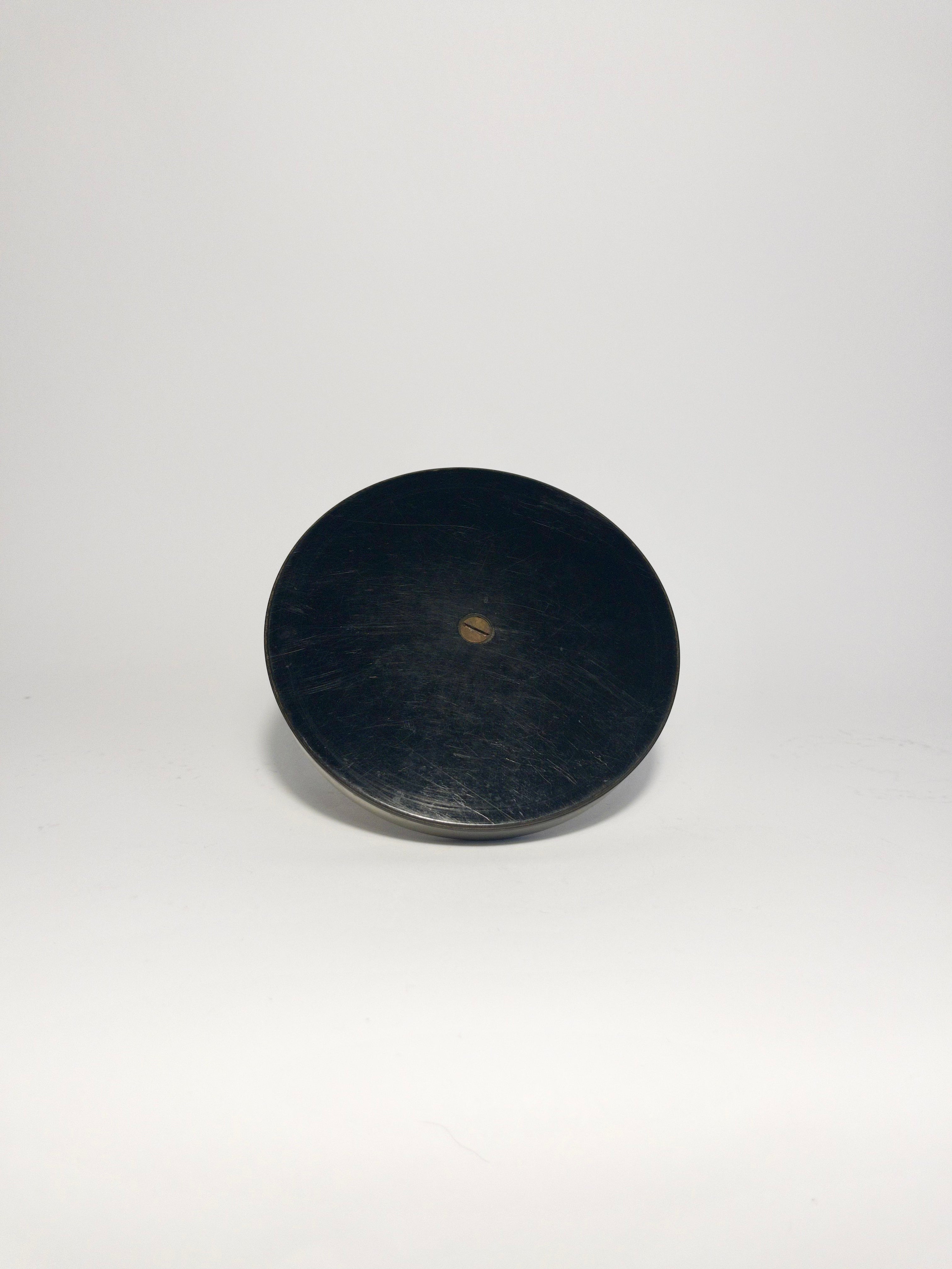 Art Deco Pewter Ink Well, on a Bakelite base, c.1930s