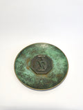 Decorative Bronze Plate by Nordisk Malm, Denmark, c.1920s