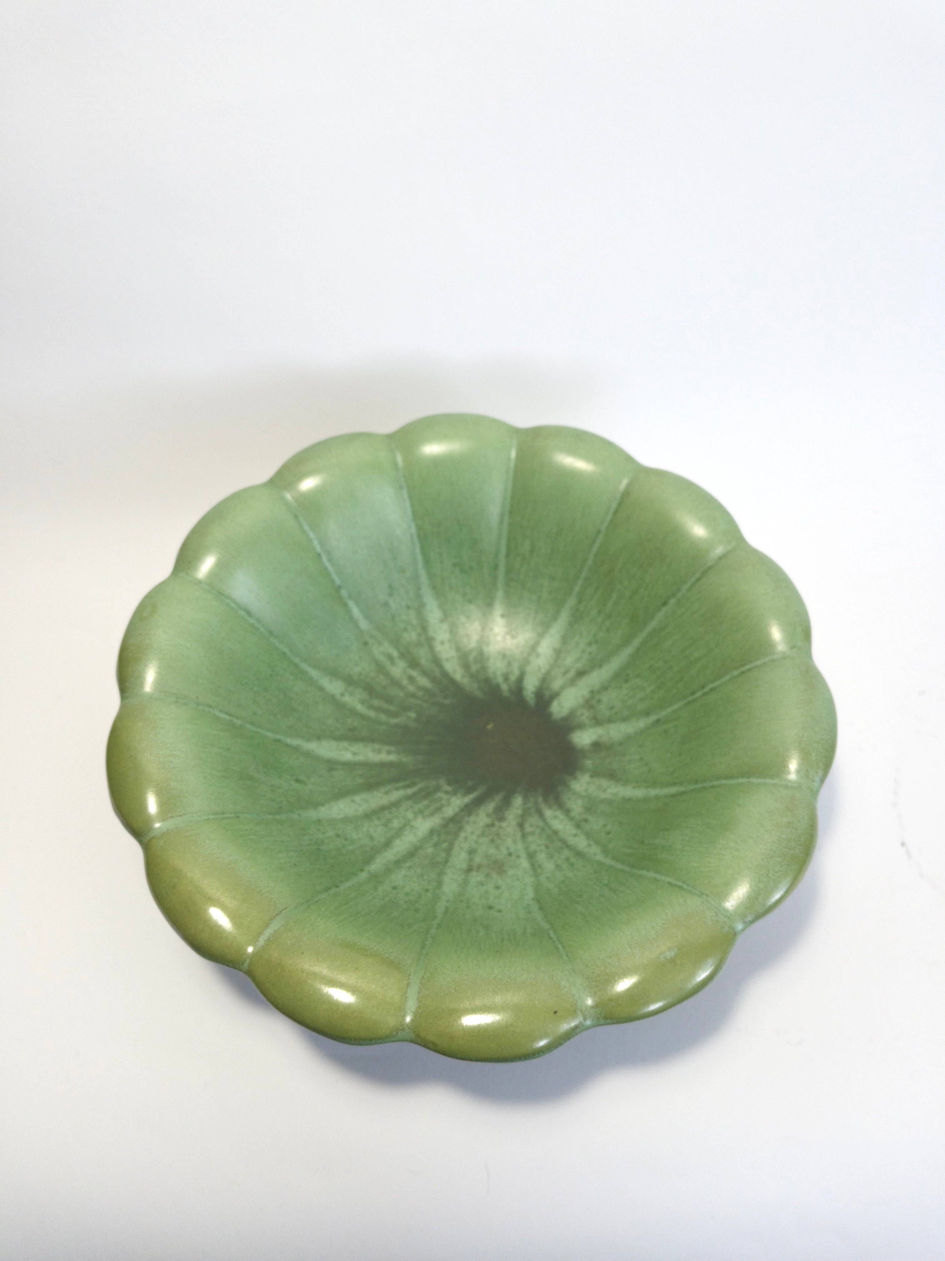 Celadon green bowl by Arthur Percy for Gefle, Sweden, c.1930s
