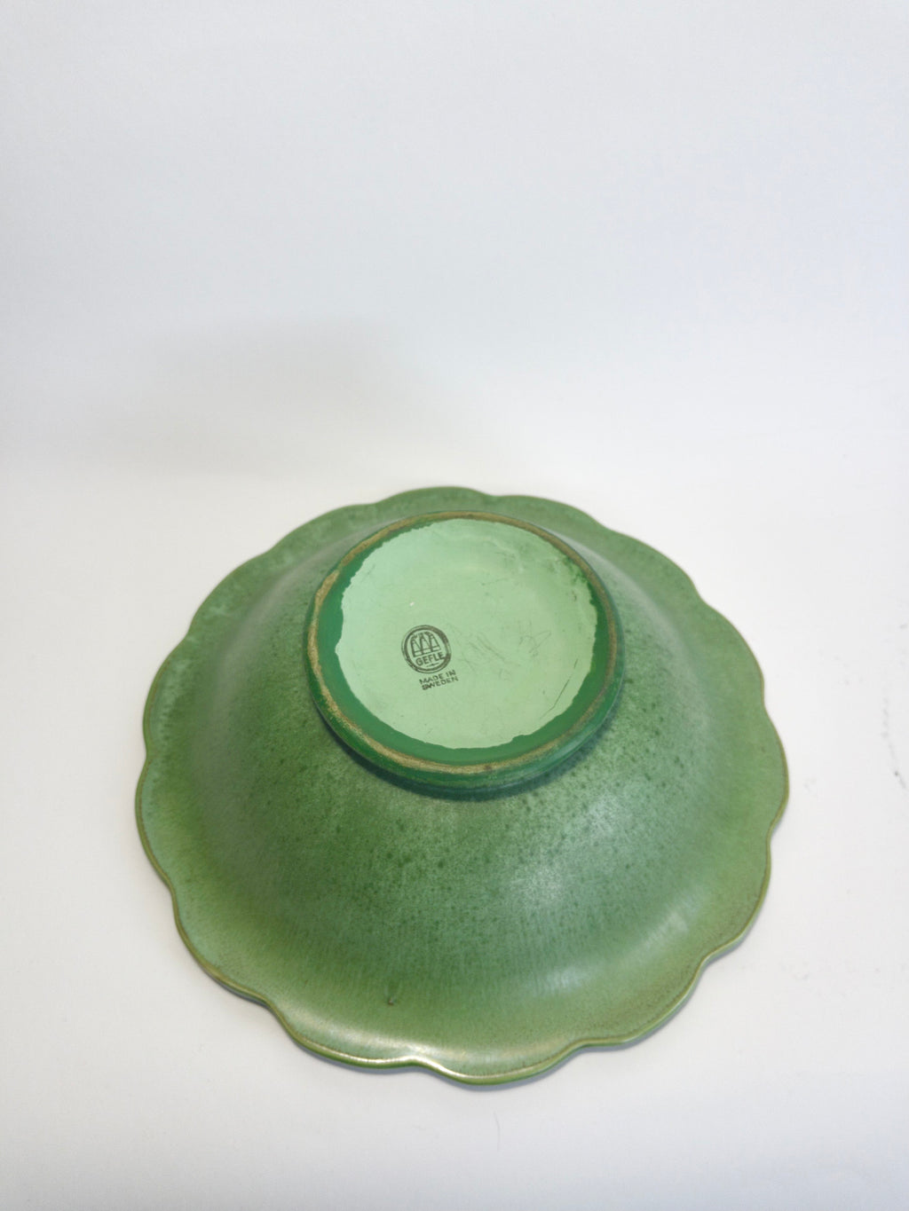 Celadon green bowl by Arthur Percy for Gefle, Sweden, c.1930s