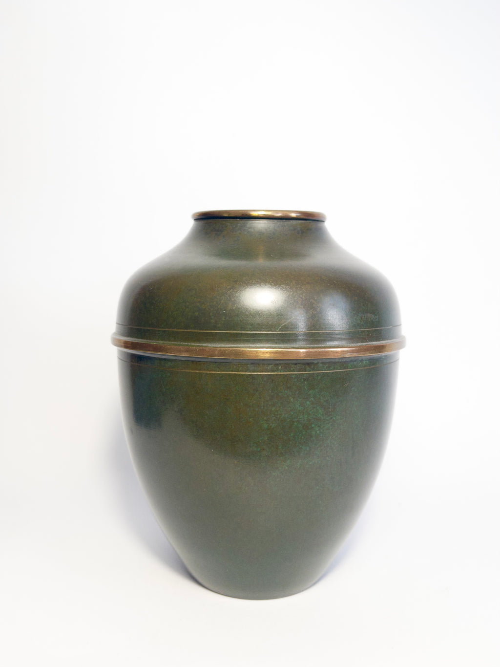 Early twentieth century patinated bronze vase, c.1910s-1920s