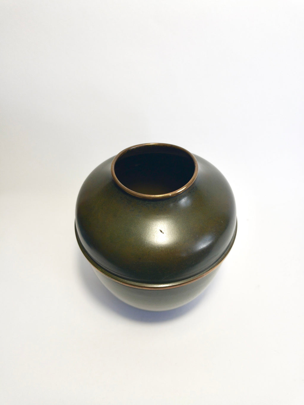 Early twentieth century patinated bronze vase, c.1910s-1920s