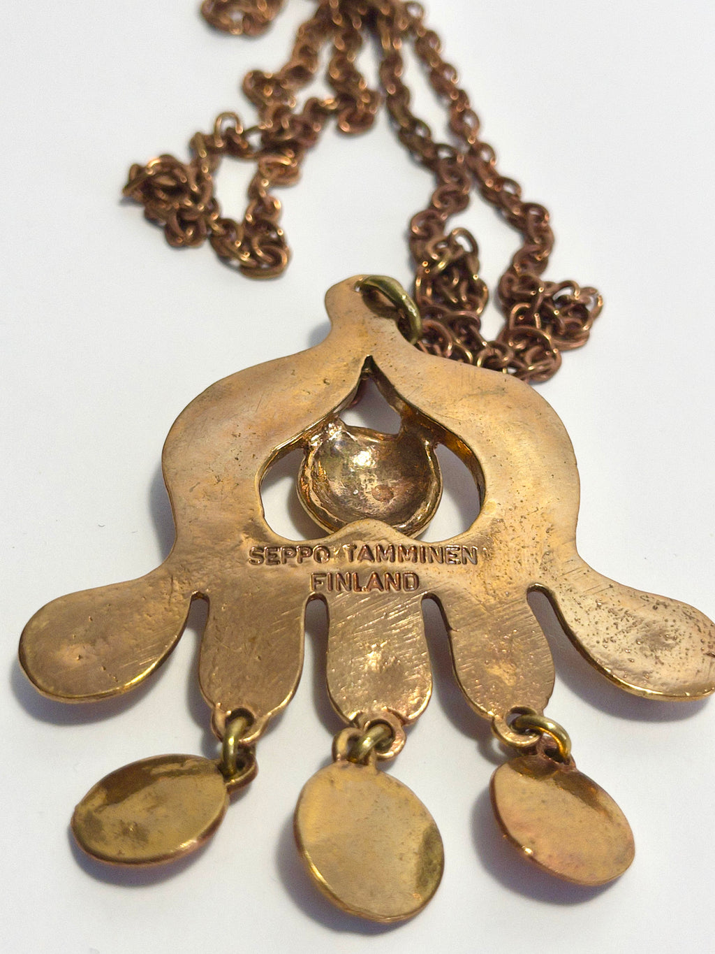 Pendant and chain by Seppo Tamminen, c.1960s