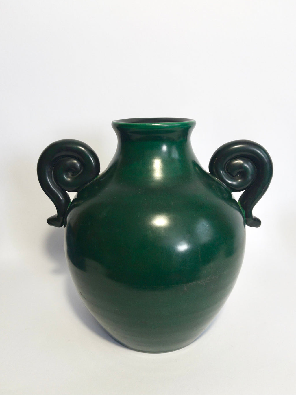 Pair of Bo Fajans Vases, Gefle (Gävle), Sweden, designed by Eva Jancke-Björk, c.1930s