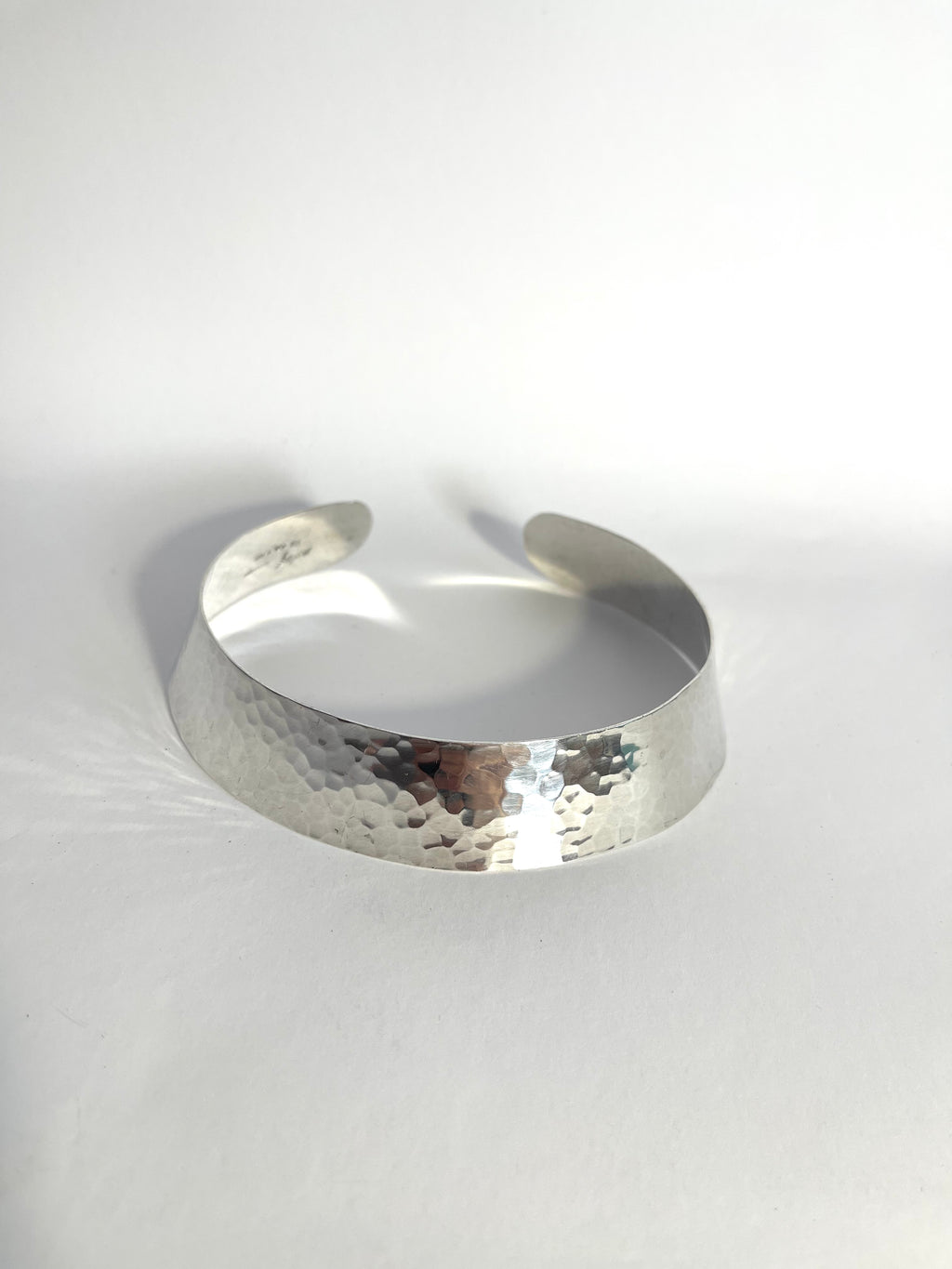 Hammered silver necklace by Waldemar Jonsson for Stigbert, 1971