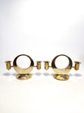 Brass Candle Holders by Arthur Pe (Arthur Pettersson), Kolbäck, c.1960s