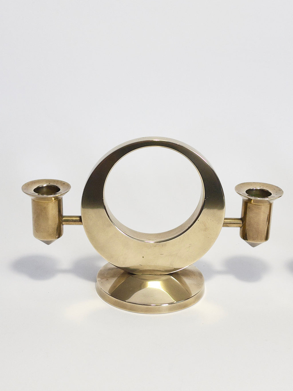 Brass Candle Holders by Arthur Pe (Arthur Pettersson), Kolbäck, c.1960s
