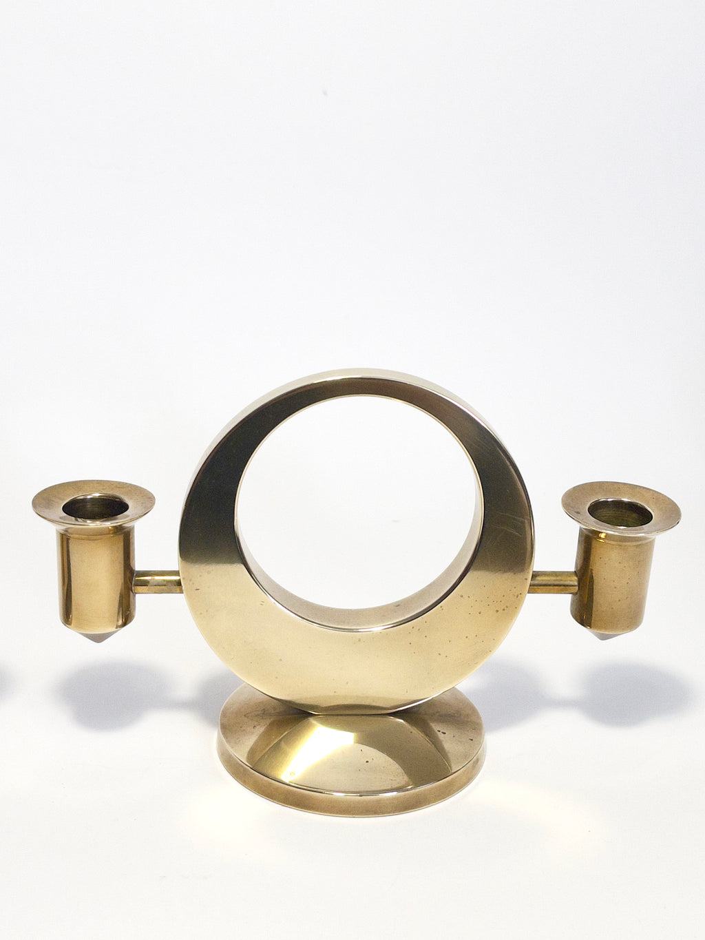 Brass Candle Holders by Arthur Pe (Arthur Pettersson), Kolbäck, c.1960s
