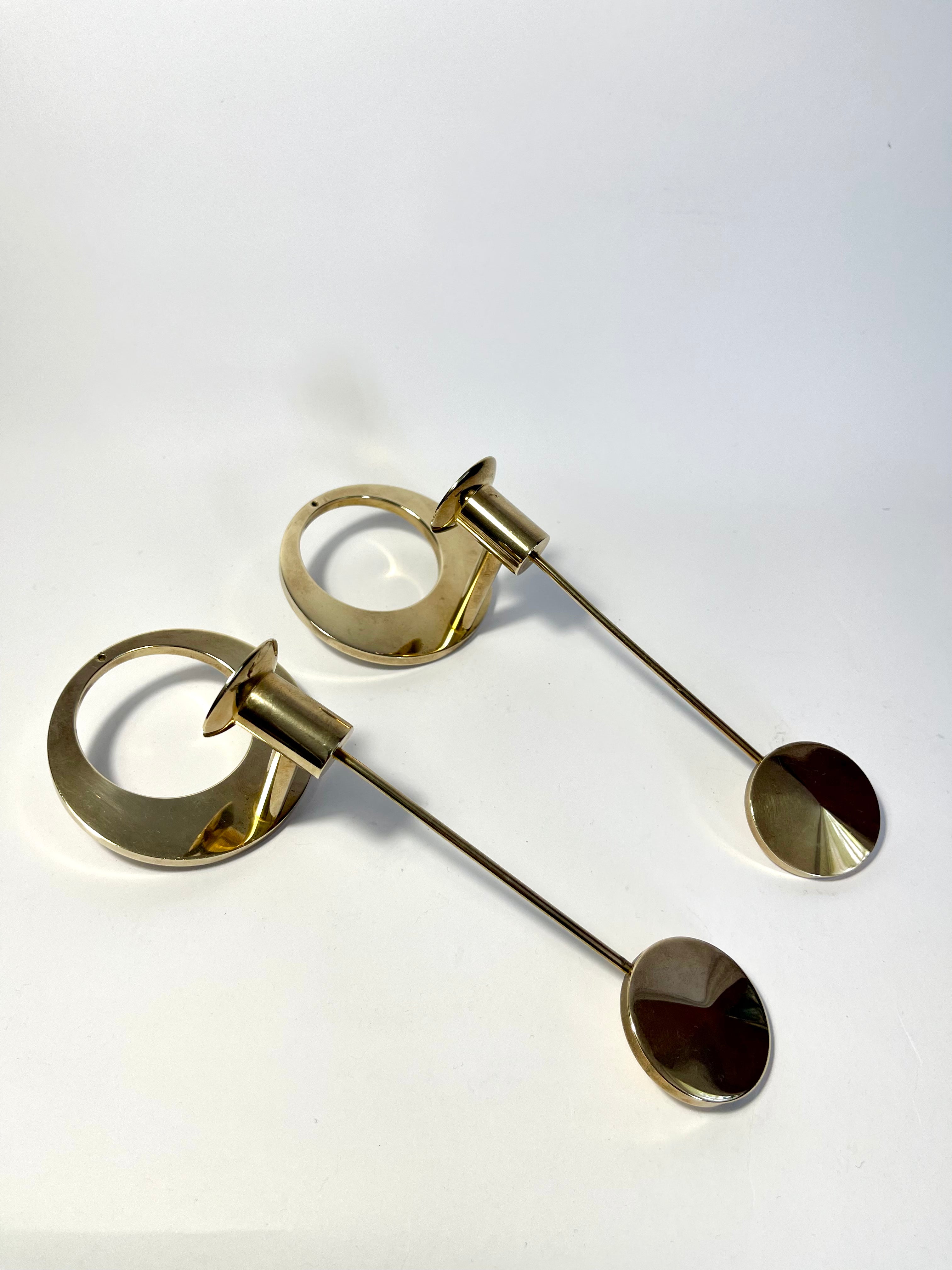 Mid-Century brass sconces by Arthur Pettersson, Kolbäck, c.1960s