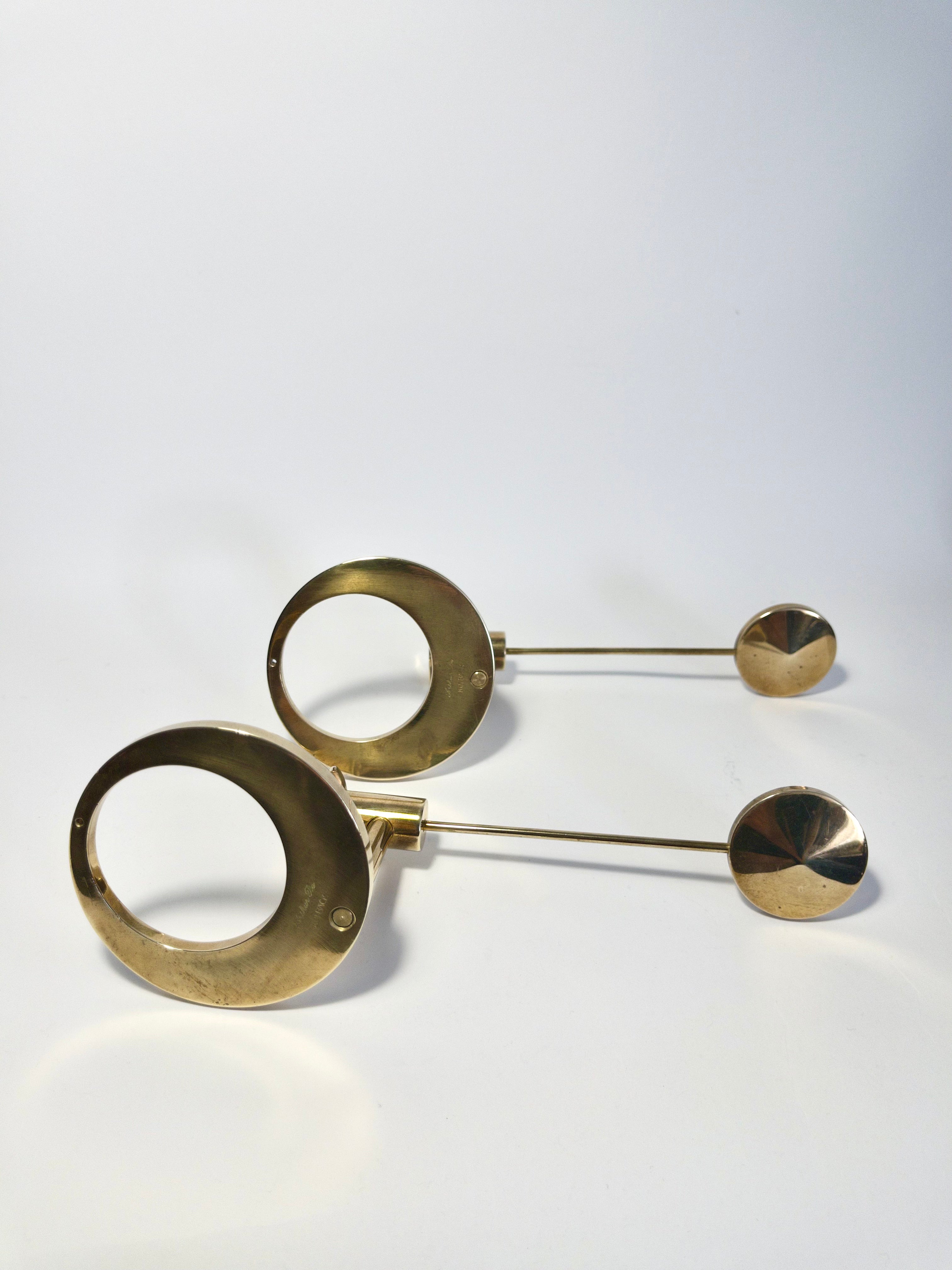 Mid-Century brass sconces by Arthur Pettersson, Kolbäck, c.1960s