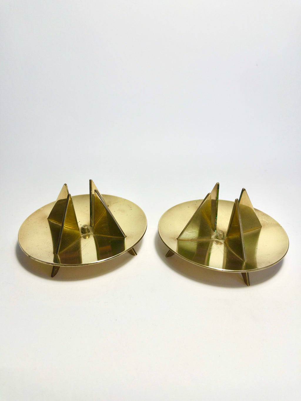 Set of Mid-Century candle holders by Pierre Forsell for Skultuna, 1960s