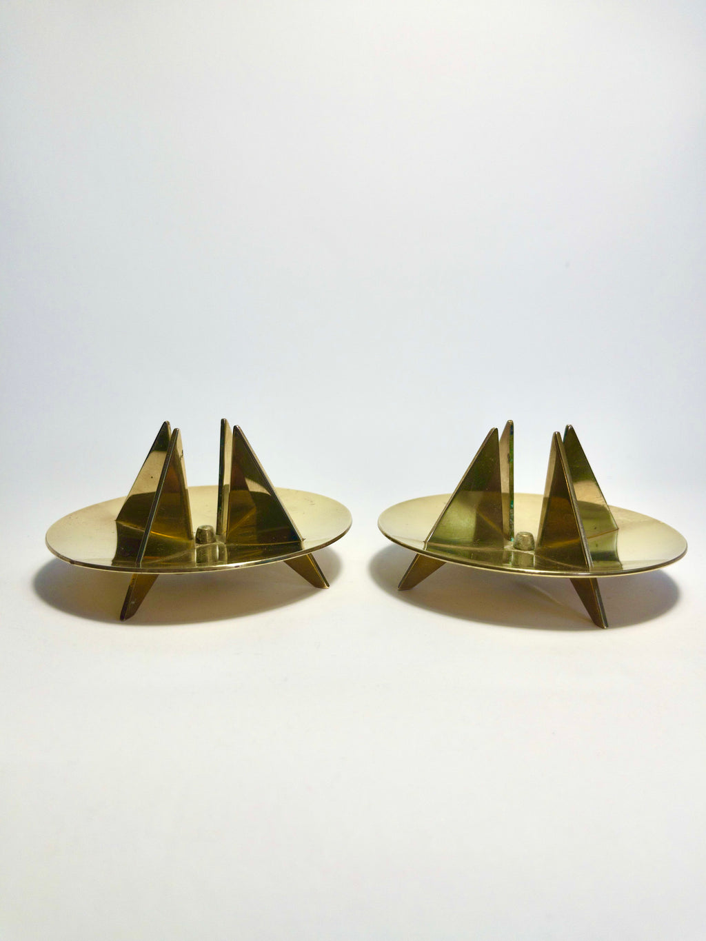 Set of Mid-Century candle holders by Pierre Forsell for Skultuna, 1960s