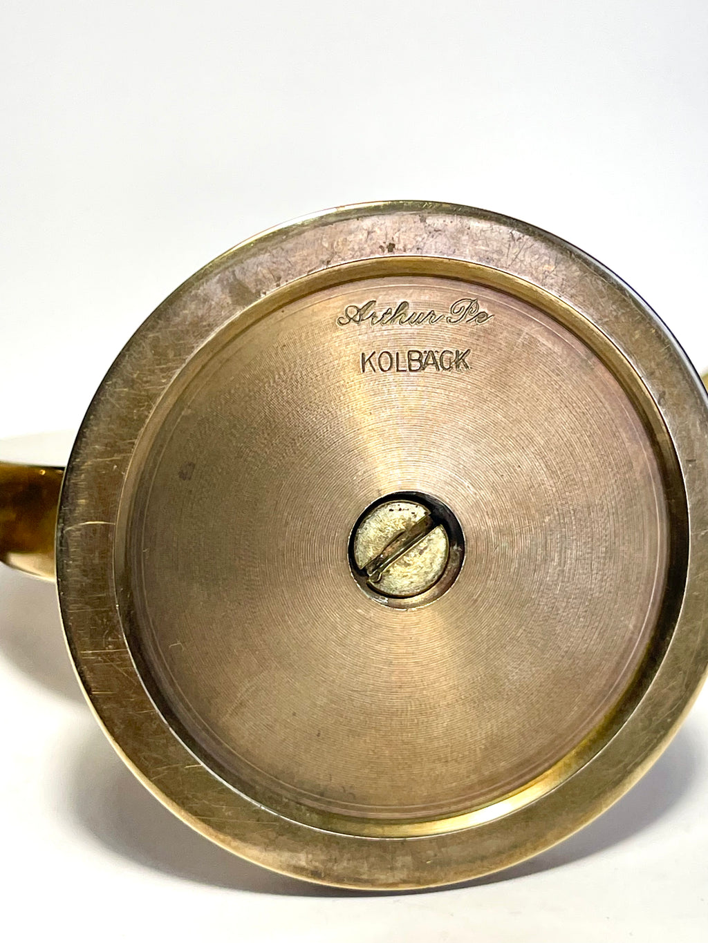 Brass Candle Holders by Arthur Pe (Arthur Pettersson), Kolbäck, c.1960s