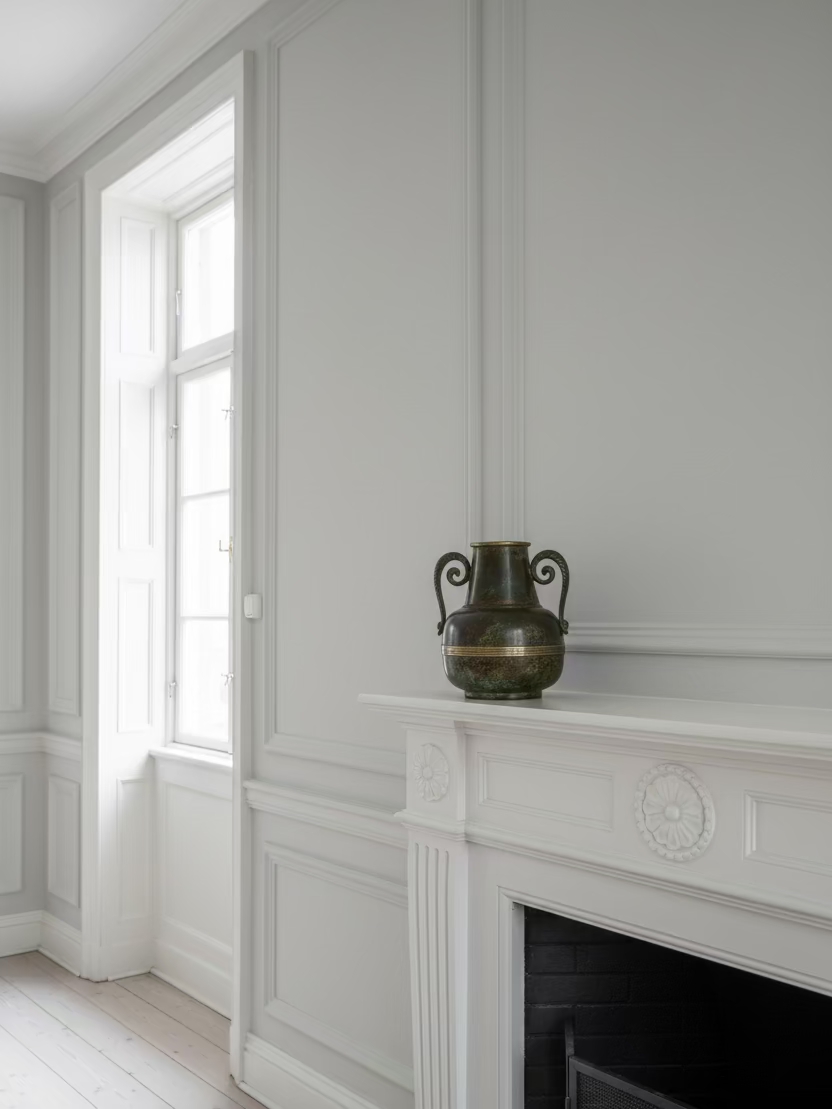 Large Swedish Grace bronze vase c.1930s
