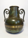 Large Swedish Grace bronze vase c.1930s