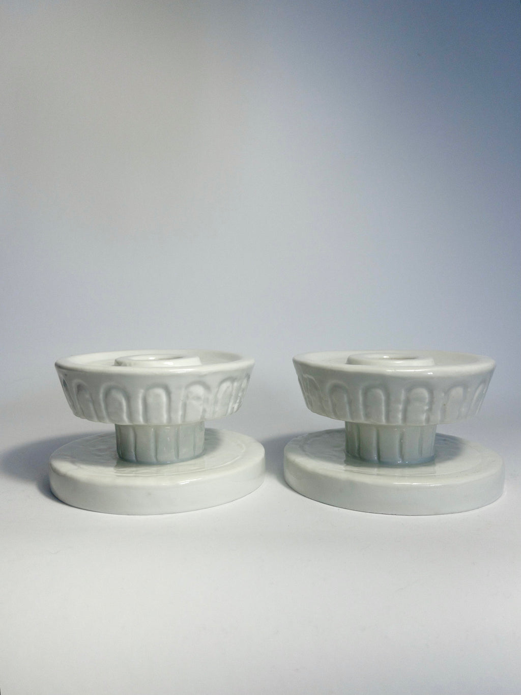 Two candle holders by Gunnar Nylund for Rorstrand, 1930s