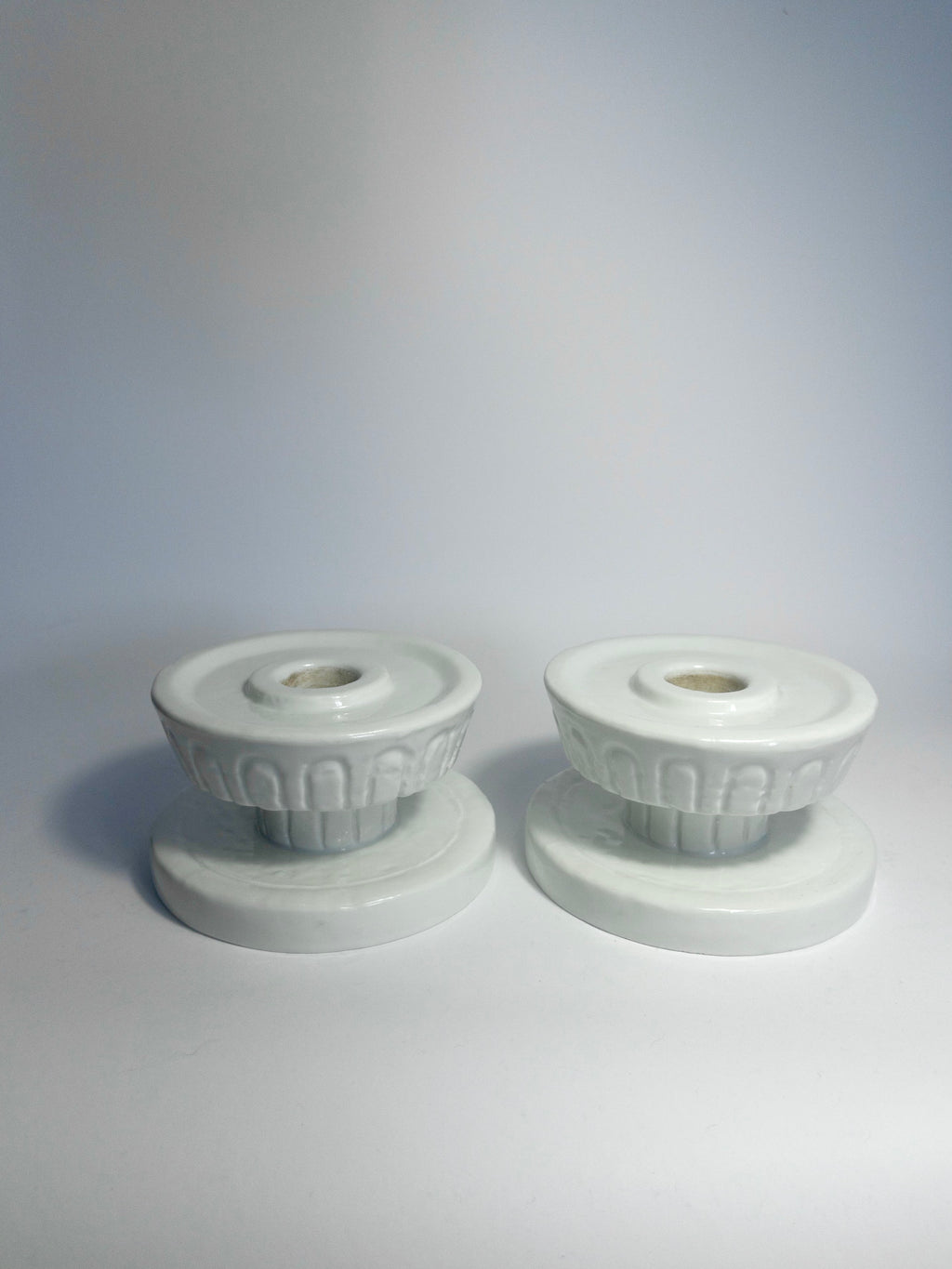Two candle holders by Gunnar Nylund for Rorstrand, 1930s