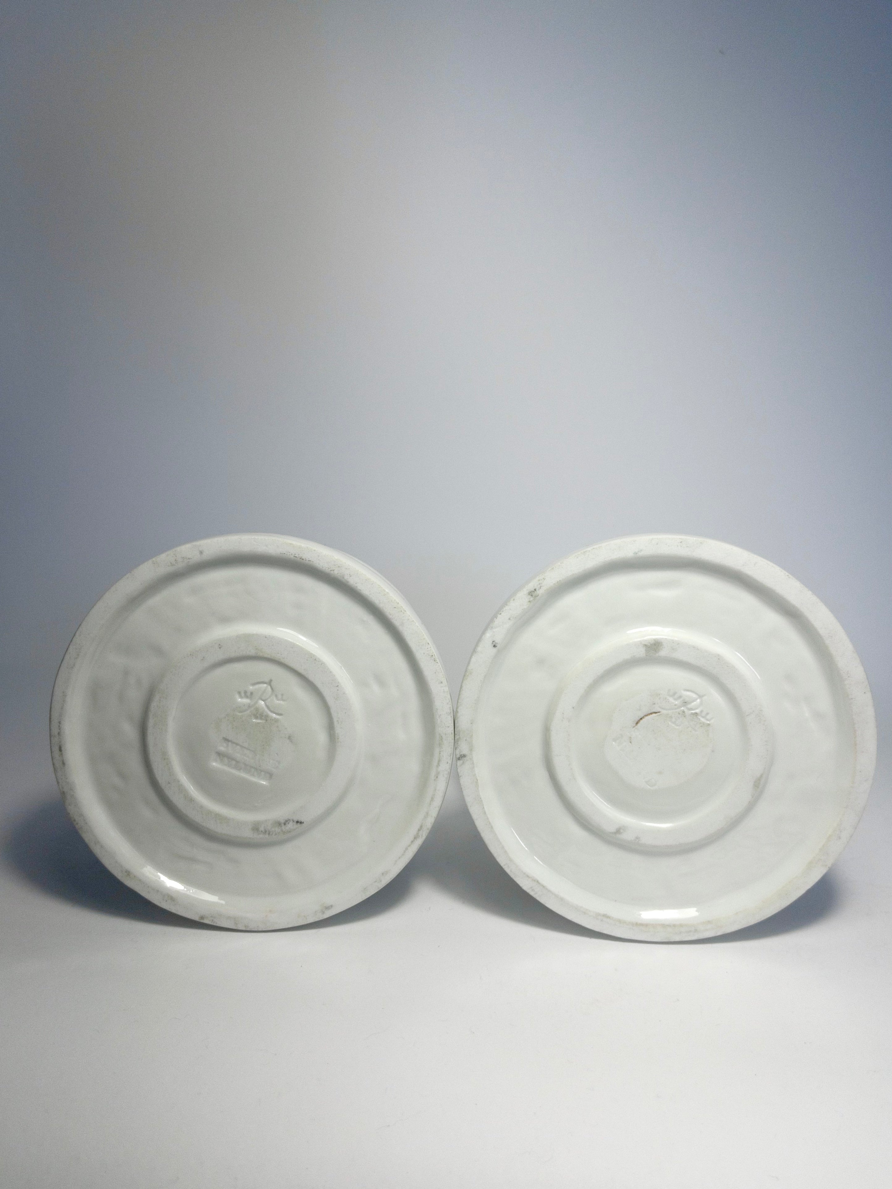 Two candle holders by Gunnar Nylund for Rorstrand, 1930s