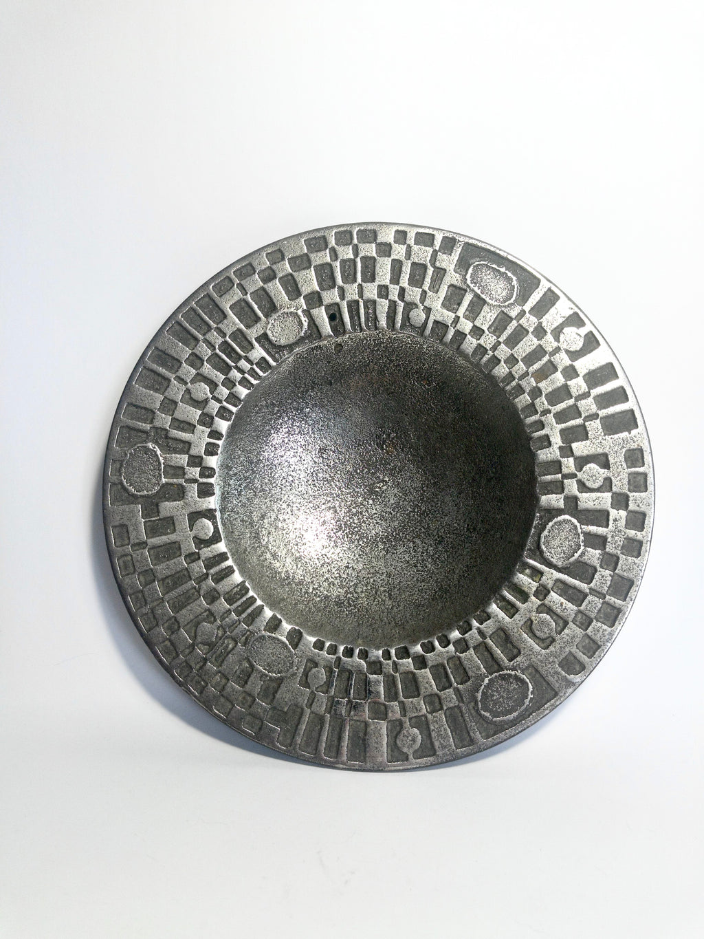 Olav Joa cast steel dish for Polaris, Norway, c.1970s