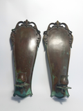 Bronze Swedish Grace Sconces, Gravör Persson, Västerås, 1930s