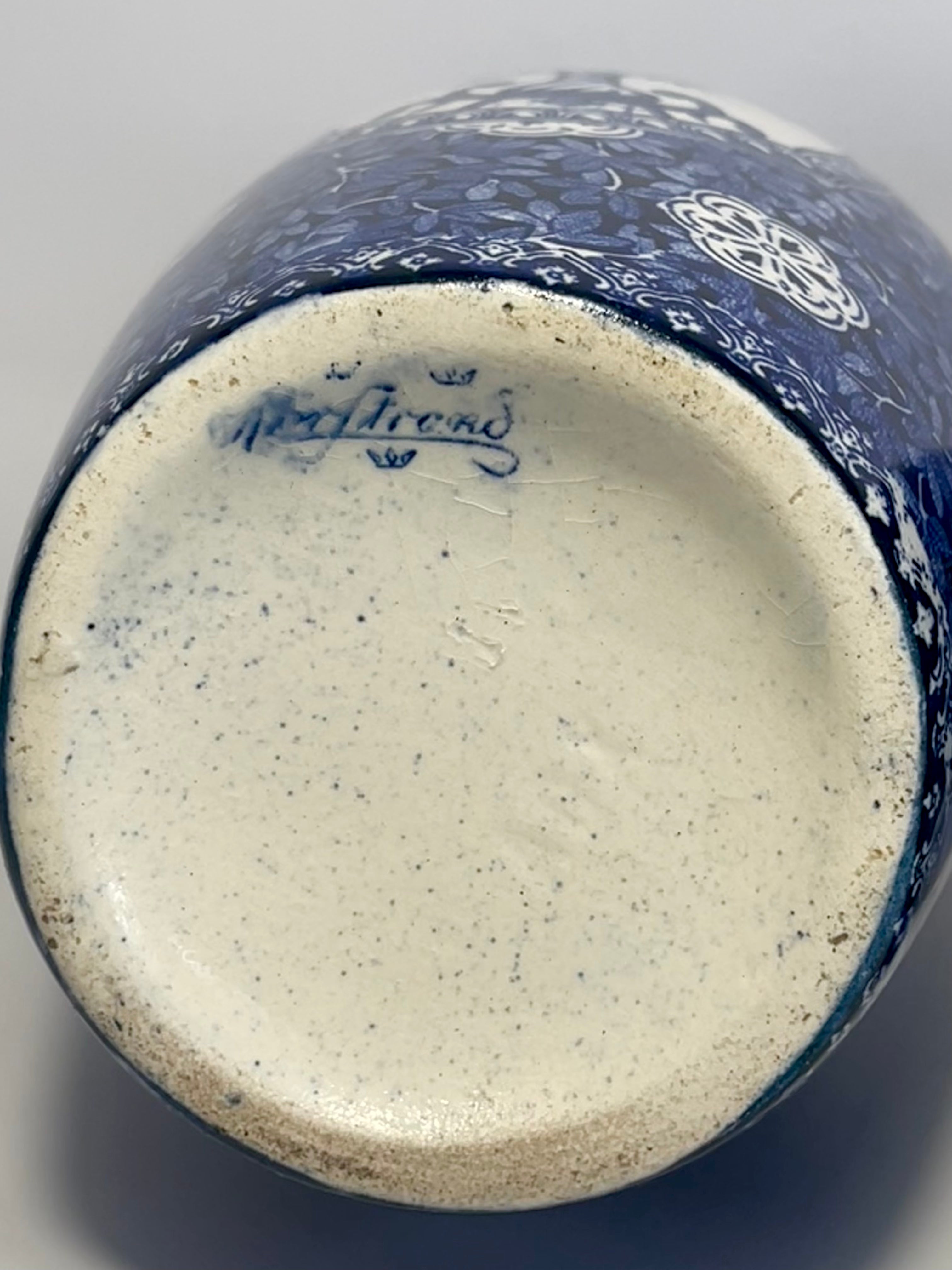 Two Matching Blue and White Vases by Alf Wallander for Rörstrand, c.1895-1920