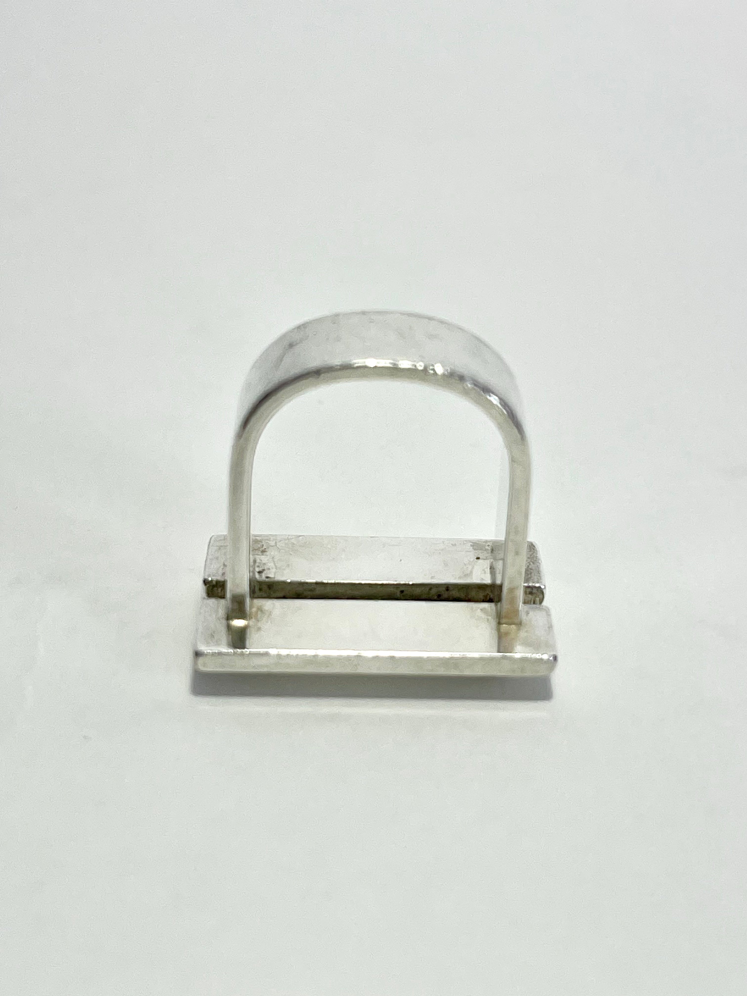 Silver Ring by Brødrene W & S Sørensen, Horsens, Denmark, c.1960s.