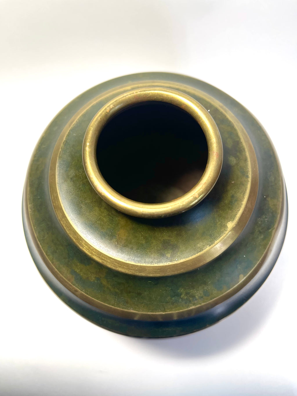 Art Deco Bronze Globe Vase by SVM, Sweden, 1930s