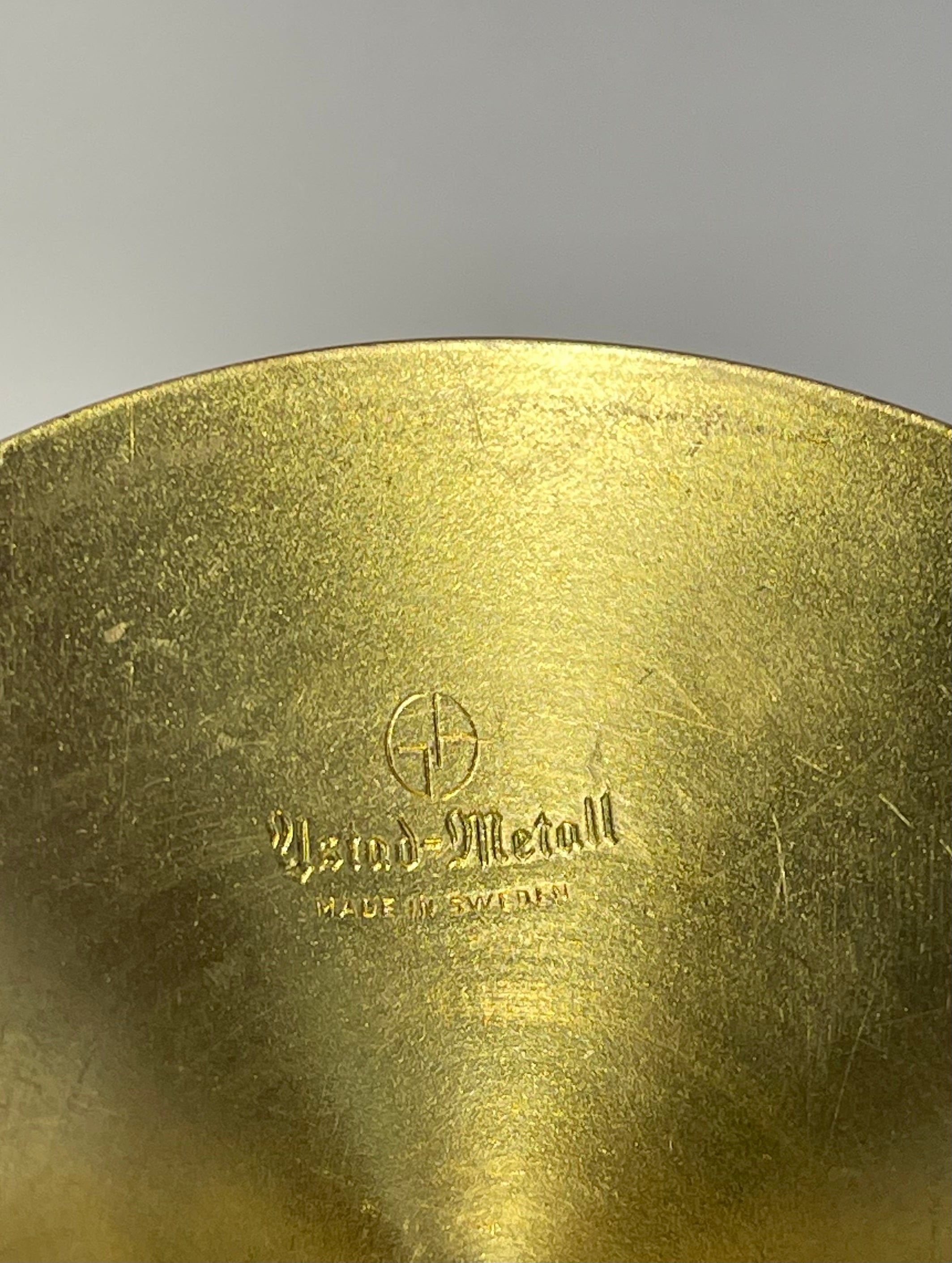 Pair of Brass Candle Holders by Gunnar Ander for Ystad Metall, 1960s